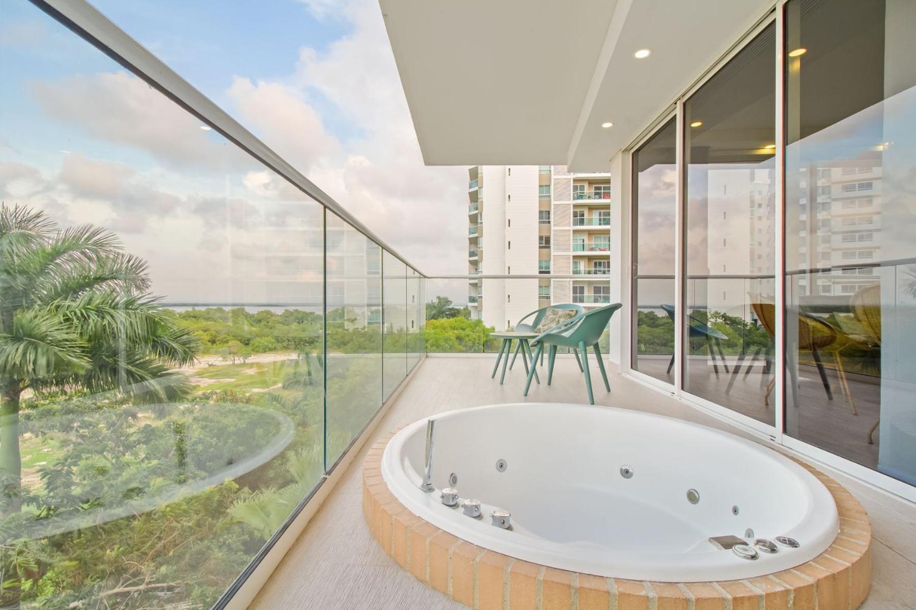Martinique Cartagena - Apartamentos A Corta Caminata De Playa Azul Экстерьер фото