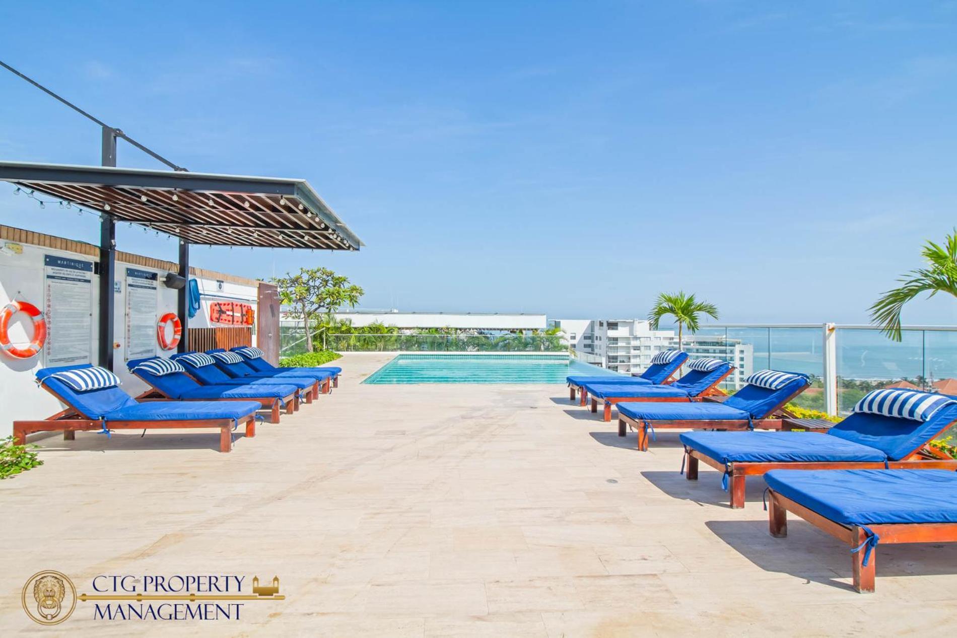 Martinique Cartagena - Apartamentos A Corta Caminata De Playa Azul Экстерьер фото
